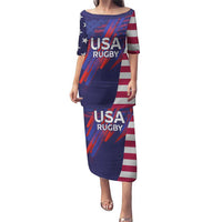Custom United States Pacific Rugby 2024 Puletasi The Eagle and USA Flag Style