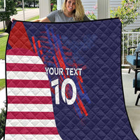 Custom United States Pacific Rugby 2024 Quilt The Eagle and USA Flag Style - Wonder Print Shop