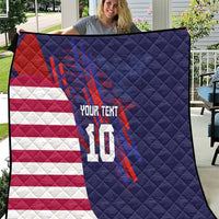 Custom United States Pacific Rugby 2024 Quilt The Eagle and USA Flag Style
