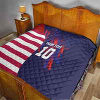 Custom United States Pacific Rugby 2024 Quilt The Eagle and USA Flag Style