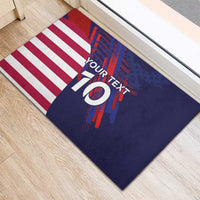 Custom United States Pacific Rugby 2024 Rubber Doormat The Eagle and USA Flag Style