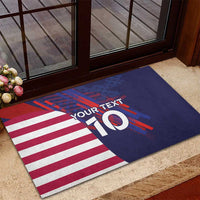 Custom United States Pacific Rugby 2024 Rubber Doormat The Eagle and USA Flag Style
