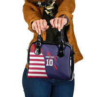 Custom United States Pacific Rugby 2024 Shoulder Handbag The Eagle and USA Flag Style