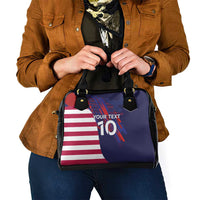 Custom United States Pacific Rugby 2024 Shoulder Handbag The Eagle and USA Flag Style