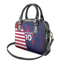 Custom United States Pacific Rugby 2024 Shoulder Handbag The Eagle and USA Flag Style