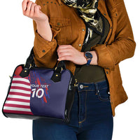 Custom United States Pacific Rugby 2024 Shoulder Handbag The Eagle and USA Flag Style