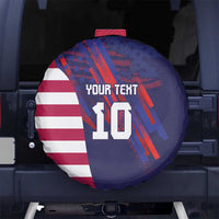 Custom United States Pacific Rugby 2024 Spare Tire Cover The Eagle and USA Flag Style