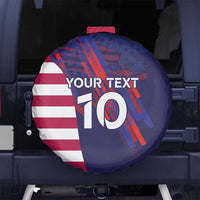 Custom United States Pacific Rugby 2024 Spare Tire Cover The Eagle and USA Flag Style - Wonder Print Shop