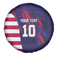 Custom United States Pacific Rugby 2024 Spare Tire Cover The Eagle and USA Flag Style