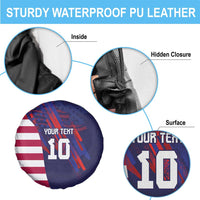 Custom United States Pacific Rugby 2024 Spare Tire Cover The Eagle and USA Flag Style