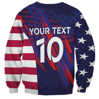 Custom United States Pacific Rugby 2024 Sweatshirt The Eagle and USA Flag Style - Wonder Print Shop