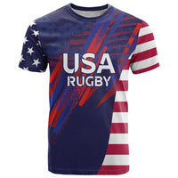 Custom United States Pacific Rugby 2024 T Shirt The Eagle and USA Flag Style - Wonder Print Shop
