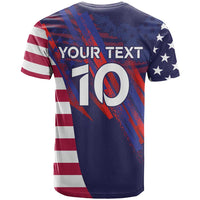 Custom United States Pacific Rugby 2024 T Shirt The Eagle and USA Flag Style - Wonder Print Shop