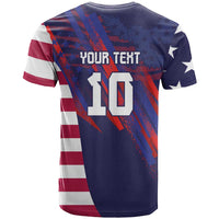 Custom United States Pacific Rugby 2024 T Shirt The Eagle and USA Flag Style