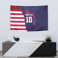 Custom United States Pacific Rugby 2024 Tapestry The Eagle and USA Flag Style
