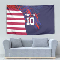 Custom United States Pacific Rugby 2024 Tapestry The Eagle and USA Flag Style