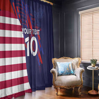 Custom United States Pacific Rugby 2024 Window Curtain The Eagle and USA Flag Style