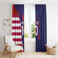 Custom United States Pacific Rugby 2024 Window Curtain The Eagle and USA Flag Style
