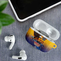 American Samoa Fautasi AirPods Case Bald Eage and Sailfish with Kakau Motifs - Wonder Print Shop