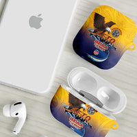 American Samoa Fautasi AirPods Case Bald Eage and Sailfish with Kakau Motifs - Wonder Print Shop