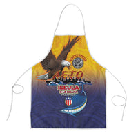 American Samoa Fautasi Apron Bald Eage and Sailfish with Kakau Motifs - Wonder Print Shop