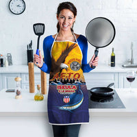 American Samoa Fautasi Apron Bald Eage and Sailfish with Kakau Motifs - Wonder Print Shop