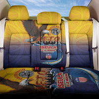 American Samoa Fautasi Back Car Seat Cover Bald Eage and Sailfish with Kakau Motifs - Wonder Print Shop