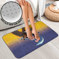 American Samoa Fautasi Bathroom Set Bald Eage and Sailfish with Kakau Motifs - Wonder Print Shop