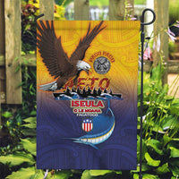 American Samoa Fautasi Garden Flag Bald Eage and Sailfish with Kakau Motifs - Wonder Print Shop