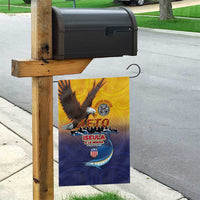 American Samoa Fautasi Garden Flag Bald Eage and Sailfish with Kakau Motifs - Wonder Print Shop