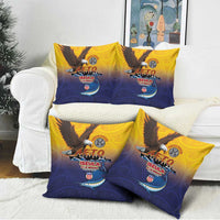 American Samoa Fautasi Pillow Cover Bald Eage and Sailfish with Kakau Motifs - Wonder Print Shop