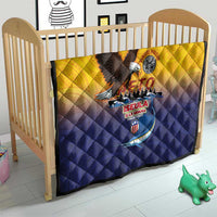 American Samoa Fautasi Quilt Bald Eage and Sailfish with Kakau Motifs - Wonder Print Shop