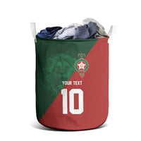 Custom Morocco National Football Laundry Basket The Atlas Lions Spirit - Wonder Print Shop