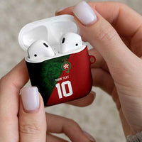 Custom Morocco National Football AirPods Case The Atlas Lions Spirit - Wonder Print Shop
