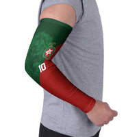 Custom Morocco National Football Arm Sleeves The Atlas Lions Spirit - Wonder Print Shop