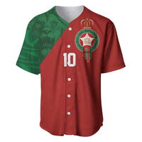 Custom Morocco National Football Baseball Jersey The Atlas Lions Spirit - Wonder Print Shop