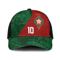 Custom Morocco National Football Baseball Net Cap The Atlas Lions Spirit - Wonder Print Shop
