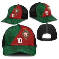Custom Morocco National Football Baseball Net Cap The Atlas Lions Spirit - Wonder Print Shop