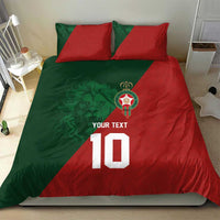 Custom Morocco National Football Bedding Set The Atlas Lions Spirit - Wonder Print Shop