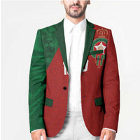 Custom Morocco National Football Blazer The Atlas Lions Spirit - Wonder Print Shop