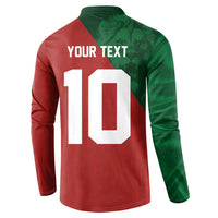Custom Morocco National Football Button Sweatshirt The Atlas Lions Spirit - Wonder Print Shop
