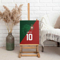 Custom Morocco National Football Canvas Wall Art The Atlas Lions Spirit - Wonder Print Shop