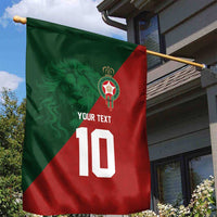 Custom Morocco National Football Garden Flag The Atlas Lions Spirit - Wonder Print Shop