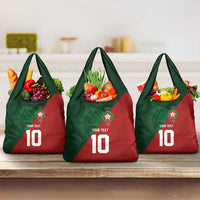 Custom Morocco National Football Grocery Bag The Atlas Lions Spirit - Wonder Print Shop