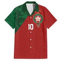 Custom Morocco National Football Hawaiian Shirt The Atlas Lions Spirit - Wonder Print Shop