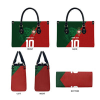 Custom Morocco National Football Leather Bag The Atlas Lions Spirit - Wonder Print Shop
