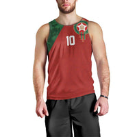 Custom Morocco National Football Men Tank Top The Atlas Lions Spirit - Wonder Print Shop
