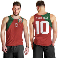Custom Morocco National Football Men Tank Top The Atlas Lions Spirit - Wonder Print Shop