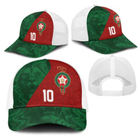 Custom Morocco National Football Mesh Trucker Cap The Atlas Lions Spirit - Wonder Print Shop