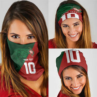 Custom Morocco National Football Neck Gaiter The Atlas Lions Spirit - Wonder Print Shop
